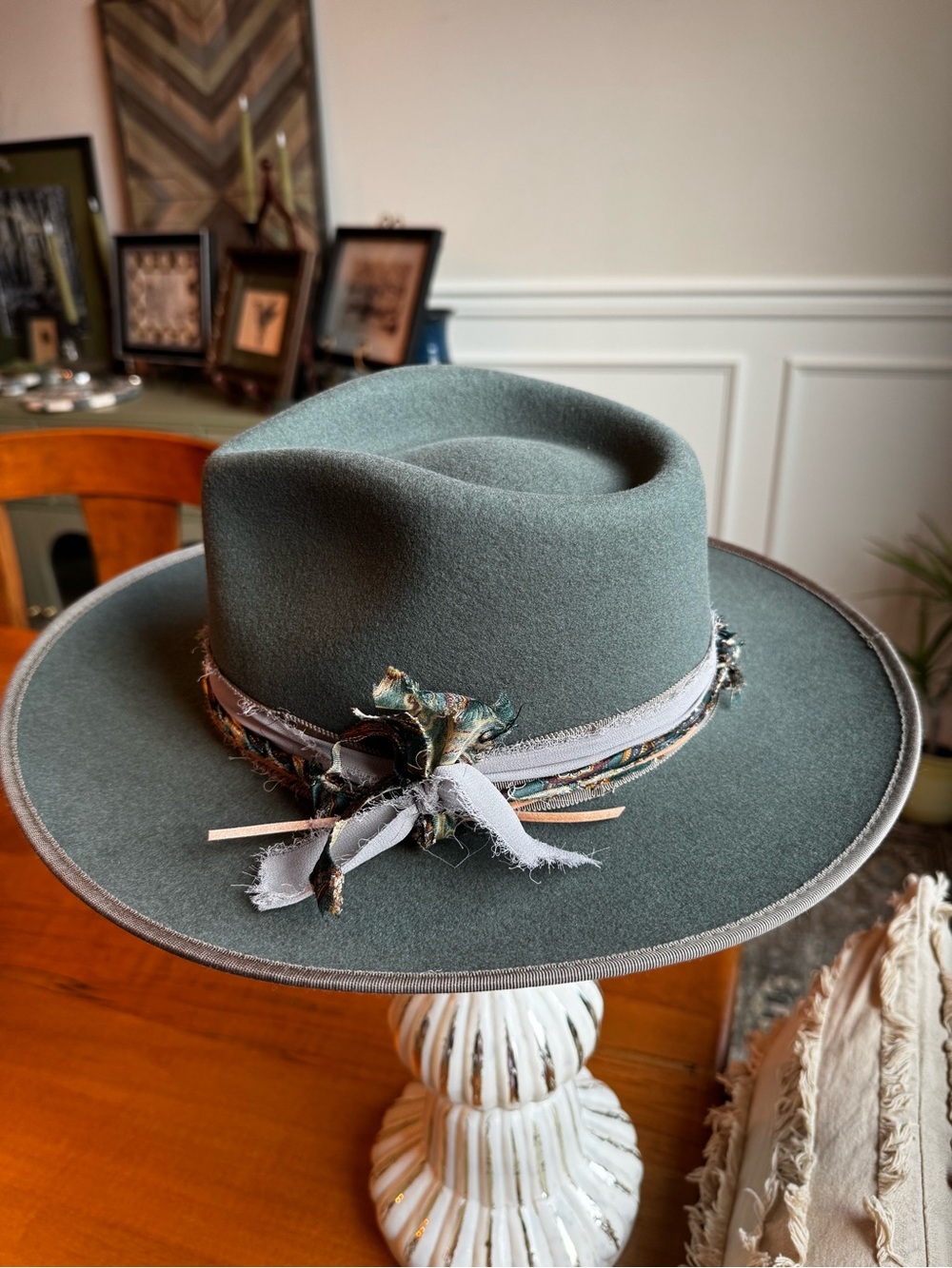 American Hat Makers "Geneva" Felt Slate Green Hat – Wanderlust Collection